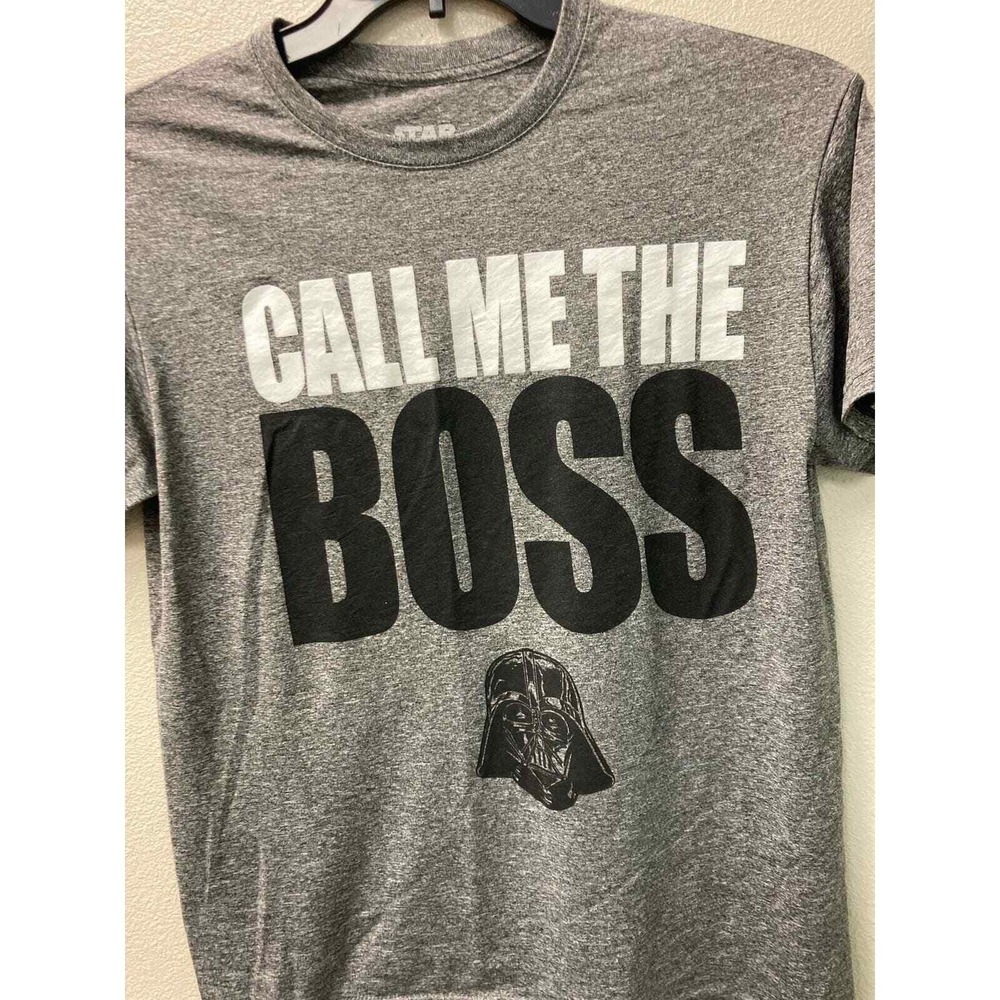 Star‎ Wars Mens Call Me The Boss Darth Vader Graphic T-Shirt